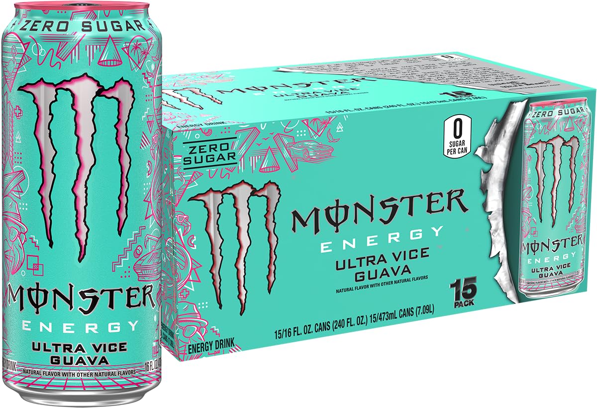 Monster Ultra Vice Guava 0カロリー　未開封　48本 Amazon.com : Monster Energy Ultra Vice Guava, Sugar Free Energy
